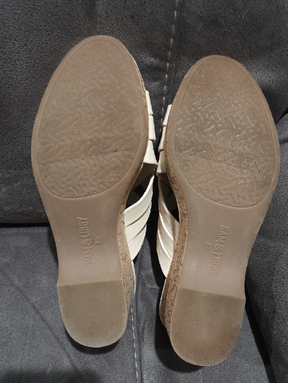 Sam & Libby Ivory Woven Slide Mules - Picture 5 of 5